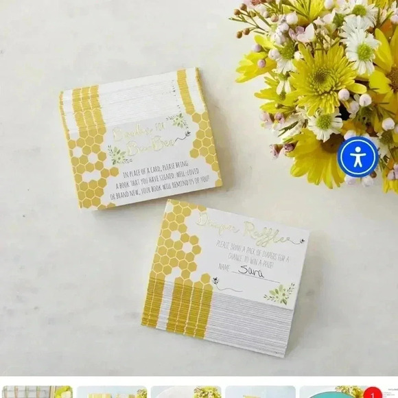Kate Aspen baby invitation bundle “ Sweet as can‎ Bee”.
Baby shower - Picture 1 of 11